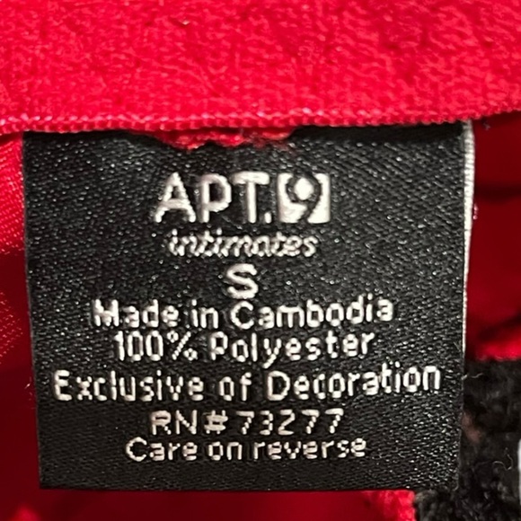 Apt 9 Nightgown/Sleepwear - Black and Red - Small - Picture 4 of 6